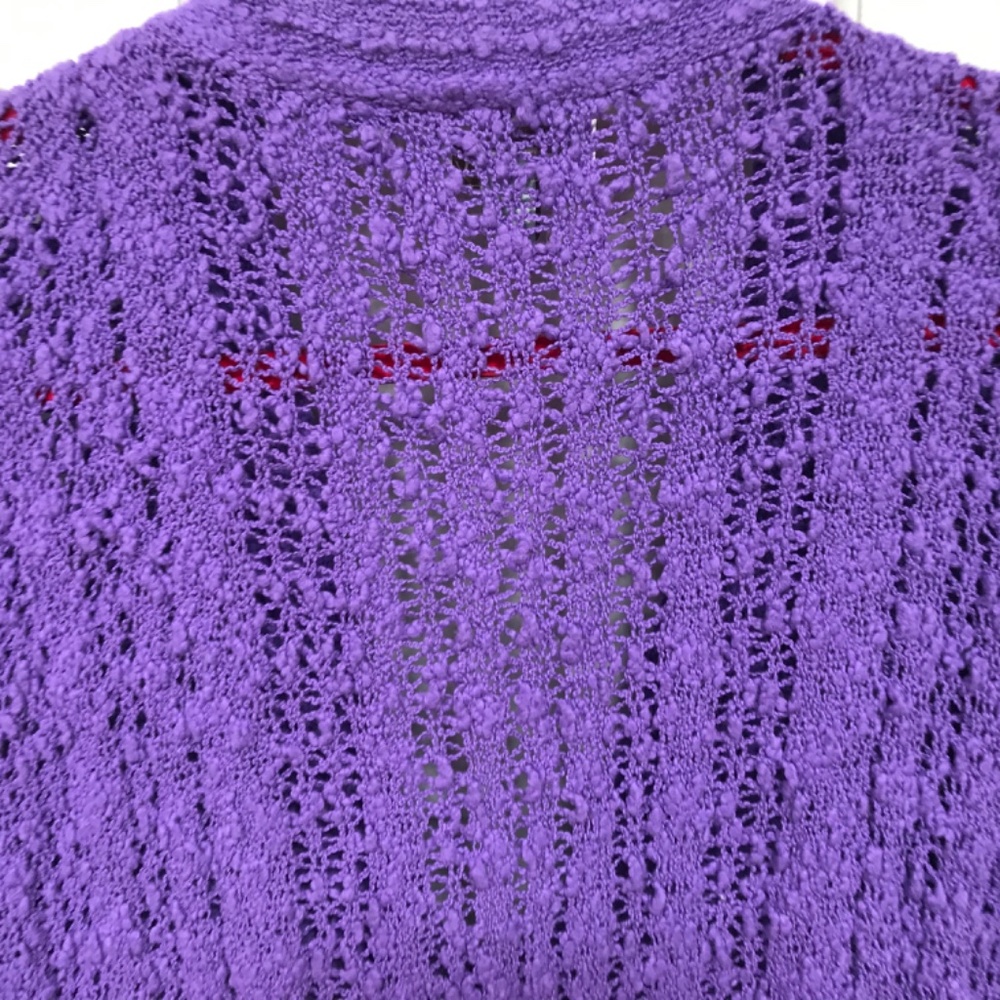 WindiRiver Purple Women's Soft Cardigan Sweater - Picture 16 of 16